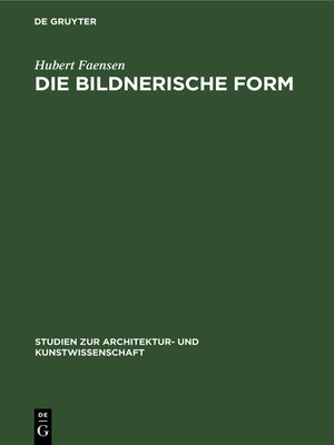 cover image of Die bildnerische Form
